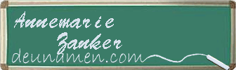 Annemarie Zanker Visitenkarte